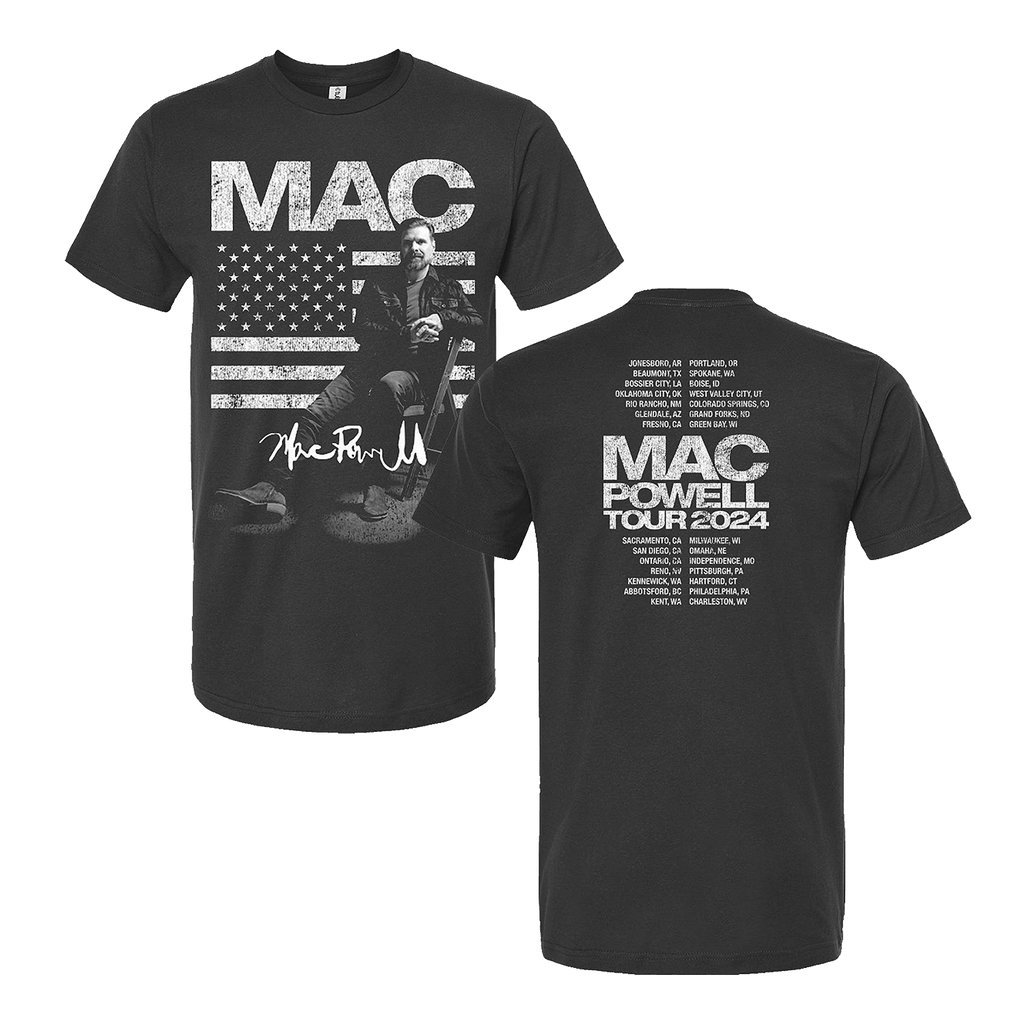 Mac Powell 2024 Stars and Stripes T-shirt